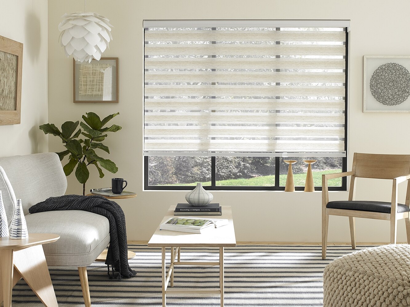 EZ-A: Motorized Zebra Shades